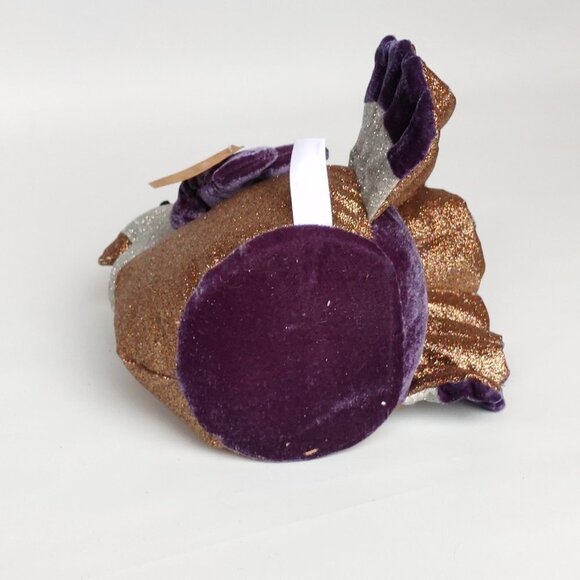 ADORABLE Thanksgiving Turkey Centerpiece Glitter Plush BNWT - Picture 5 of 8